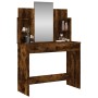 Dressing table with smoked oak mirror 96x39x142 cm by , Bedroom Dressers - Ref: Foro24-837579, Price: 79,80 €, Discount: %