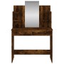 Dressing table with smoked oak mirror 96x39x142 cm by , Bedroom Dressers - Ref: Foro24-837579, Price: 79,80 €, Discount: %