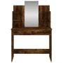 Tocador con espejo color roble ahumado 96x39x142 cm de , Tocadores para dormitorios - Ref: Foro24-837579, Precio: 68,40 €, De...