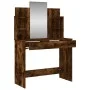 Tocador con espejo color roble ahumado 96x39x142 cm de , Tocadores para dormitorios - Ref: Foro24-837579, Precio: 68,40 €, De...