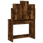 Dressing table with smoked oak mirror 96x39x142 cm by , Bedroom Dressers - Ref: Foro24-837579, Price: 79,80 €, Discount: %