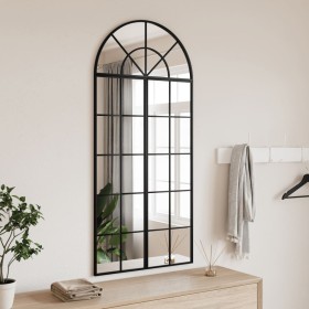 Black iron arch wall mirror 60x130 cm by , Mirrors - Ref: Foro24-3200607, Price: 147,74 €, Discount: %