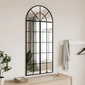 Black iron arch wall mirror 60x130 cm by , Mirrors - Ref: Foro24-3200607, Price: 150,80 €, Discount: %
