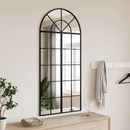 Espejo de pared arco de hierro negro 60x130 cm de , Espejos - Ref: Foro24-3200607, Precio: 151,20 €, Descuento: %