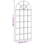 Espejo de pared arco de hierro negro 60x130 cm de , Espejos - Ref: Foro24-3200607, Precio: 151,20 €, Descuento: %