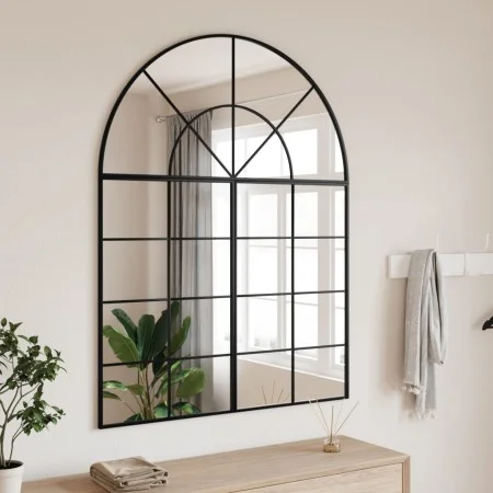 Espejo de pared arco de hierro negro 100x130 cm de , Espejos - Ref: Foro24-3200613, Precio: 196,48 €, Descuento: %