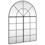 Espejo de pared arco de hierro negro 100x130 cm de , Espejos - Ref: Foro24-3200613, Precio: 196,48 €, Descuento: %