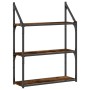 Wandregal aus Holzwerkstoff, geräucherte Eiche, 60 x 21 x 78,5 cm von , Regale und Regale - Ref: Foro24-835451, Preis: 38,97 ...