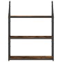 Wandregal aus Holzwerkstoff, geräucherte Eiche, 60 x 21 x 78,5 cm von , Regale und Regale - Ref: Foro24-835451, Preis: 38,97 ...