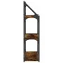 Engineered wood wall shelf smoked oak 60x21x78.5 cm by , Shelves and shelves - Ref: Foro24-835451, Price: 38,97 €, Discount: %