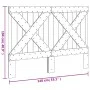 Solid pine wood headboard 140x104 cm by , Headboards and footboards - Ref: Foro24-358406, Price: 62,24 €, Discount: %
