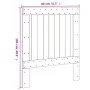 Bettkopfteil aus massivem Kiefernholz, 80 x 104 cm von , Kopf- und Fußteile - Ref: Foro24-358389, Preis: 41,93 €, Rabatt: %