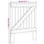 Bettkopfteil aus massivem Kiefernholz, 80 x 104 cm von , Kopf- und Fußteile - Ref: Foro24-358396, Preis: 41,94 €, Rabatt: %