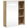 Badezimmerschrank mit Spiegel und LED-Lichteiche 45x13x52 cm von , Badezimmerwaschtische - Ref: Foro24-357968, Preis: 79,56 €...