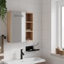 Bathroom cabinet with mirror and LED light oak 45x13x52 cm by , bathroom vanities - Ref: Foro24-357968, Price: 83,84 €, Disco...