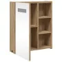 Badezimmerschrank mit Spiegel und LED-Lichteiche 45x13x52 cm von , Badezimmerwaschtische - Ref: Foro24-357968, Preis: 79,56 €...
