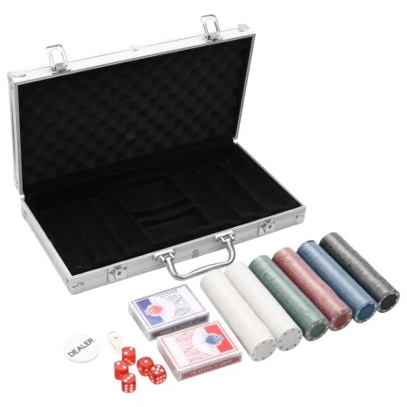 Poker set 300 pieces 4 g by , Poker cases and chips - Ref: Foro24-80415, Price: 29,05 €, Discount: %