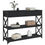 Black engineered wood console table 100x28x75 cm by , Side tables - Ref: Foro24-834190, Price: 82,85 €, Discount: %