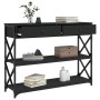 Black engineered wood console table 100x28x75 cm by , Side tables - Ref: Foro24-834190, Price: 82,85 €, Discount: %
