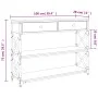 Smoked oak engineered wood console table 100x28x75 cm by , Side tables - Ref: Foro24-834192, Price: 99,09 €, Discount: %