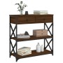 Oak brown engineered wood console table 75x28x75 cm by , Side tables - Ref: Foro24-834199, Price: 80,01 €, Discount: %