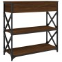 Oak brown engineered wood console table 75x28x75 cm by , Side tables - Ref: Foro24-834199, Price: 80,01 €, Discount: %