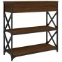 Oak brown engineered wood console table 75x28x75 cm by , Side tables - Ref: Foro24-834199, Price: 76,63 €, Discount: %