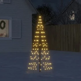 Christmas tree on flagpole 200 warm white LEDs 180cm by , Christmas lights - Ref: Foro24-358108, Price: 21,86 €, Discount: %