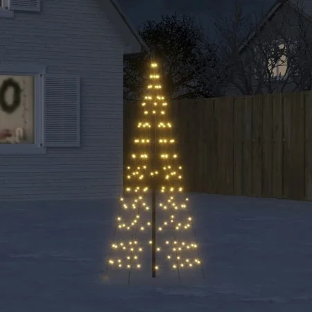 Christmas tree on flagpole 200 warm white LEDs 180cm by , Christmas lights - Ref: Foro24-358108, Price: 21,86 €, Discount: %
