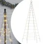 Christmas tree on flagpole 200 warm white LEDs 180cm by , Christmas lights - Ref: Foro24-358108, Price: 21,86 €, Discount: %