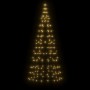 Christmas tree on flagpole 200 warm white LEDs 180cm by , Christmas lights - Ref: Foro24-358108, Price: 22,25 €, Discount: %