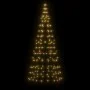 Christmas tree on flagpole 200 warm white LEDs 180cm by , Christmas lights - Ref: Foro24-358108, Price: 21,86 €, Discount: %
