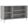 Sonoma Schuhschrank aus grauem Sperrholz 102x36x60 cm von , Schuhregale und Schuhorganisatoren - Ref: Foro24-831418, Preis: 4...