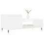 Plywood white glossy coffee table 100x50x45 cm by , Coffee table - Ref: Foro24-830822, Price: 51,11 €, Discount: %