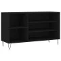 Mueble zapatero madera contrachapada negro 102x36x60 cm de , Zapateros y organizadores de calzado - Ref: Foro24-831413, Preci...