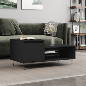 Couchtisch aus Sperrholz schwarz 100x50x45 cm von , Couchtisch - Ref: Foro24-830829, Preis: 47,93 €, Rabatt: %