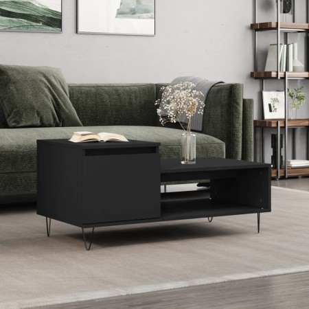Black plywood coffee table 100x50x45 cm by , Coffee table - Ref: Foro24-830829, Price: 47,93 €, Discount: %