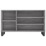 Sonoma Schuhschrank aus grauem Sperrholz 102x36x60 cm von , Schuhregale und Schuhorganisatoren - Ref: Foro24-831426, Preis: 5...