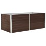Brauner erhöhter Pflanzkübel aus verzinktem Stahl 160x80x45 cm von , Töpfe und Pflanzgefäße - Ref: Foro24-47012, Preis: 79,71...