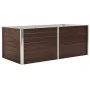 Galvanized steel raised planter in brown, 160x80x45 cm. by , Pots and planters - Ref: Foro24-47012, Price: 77,03 €, Discount: %