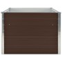 Brauner erhöhter Pflanzkübel aus verzinktem Stahl 160x80x45 cm von , Töpfe und Pflanzgefäße - Ref: Foro24-47012, Preis: 79,71...