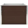Galvanized steel raised planter in brown, 160x80x45 cm. by , Pots and planters - Ref: Foro24-47012, Price: 77,03 €, Discount: %