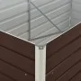 Galvanized steel raised planter in brown, 160x80x45 cm. by , Pots and planters - Ref: Foro24-47012, Price: 77,03 €, Discount: %