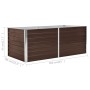 Brauner erhöhter Pflanzkübel aus verzinktem Stahl 160x80x45 cm von , Töpfe und Pflanzgefäße - Ref: Foro24-47012, Preis: 79,71...