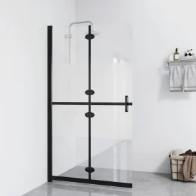 Folding shower screen with semi-frosted ESG glass, 100x190cm. by , Shower walls and screens - Ref: Foro24-151189, Price: 232,...