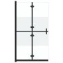 Folding shower screen with semi-frosted ESG glass, 100x190cm. by , Shower walls and screens - Ref: Foro24-151189, Price: 232,...