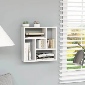 Wandregal Sperrholz weiß 45,1x16x45,1 cm von , Regale und Regale - Ref: Foro24-802948, Preis: 30,21 €, Rabatt: %