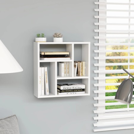 Wandregal Sperrholz weiß 45,1x16x45,1 cm von , Regale und Regale - Ref: Foro24-802948, Preis: 30,73 €, Rabatt: %