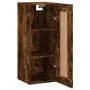 Wandschrank Holzwerkstoff Räuchereiche 34,5x34x90 cm von , Sideboards - Ref: Foro24-835023, Preis: 46,95 €, Rabatt: %