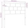 Cabecero de metal negro 80 cm de , Cabeceros y pies de cama - Ref: Foro24-355686, Precio: 20,64 €, Descuento: %